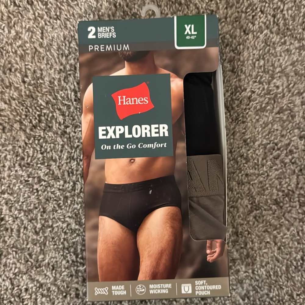 Hanes Explorer Briefs Size X-Large